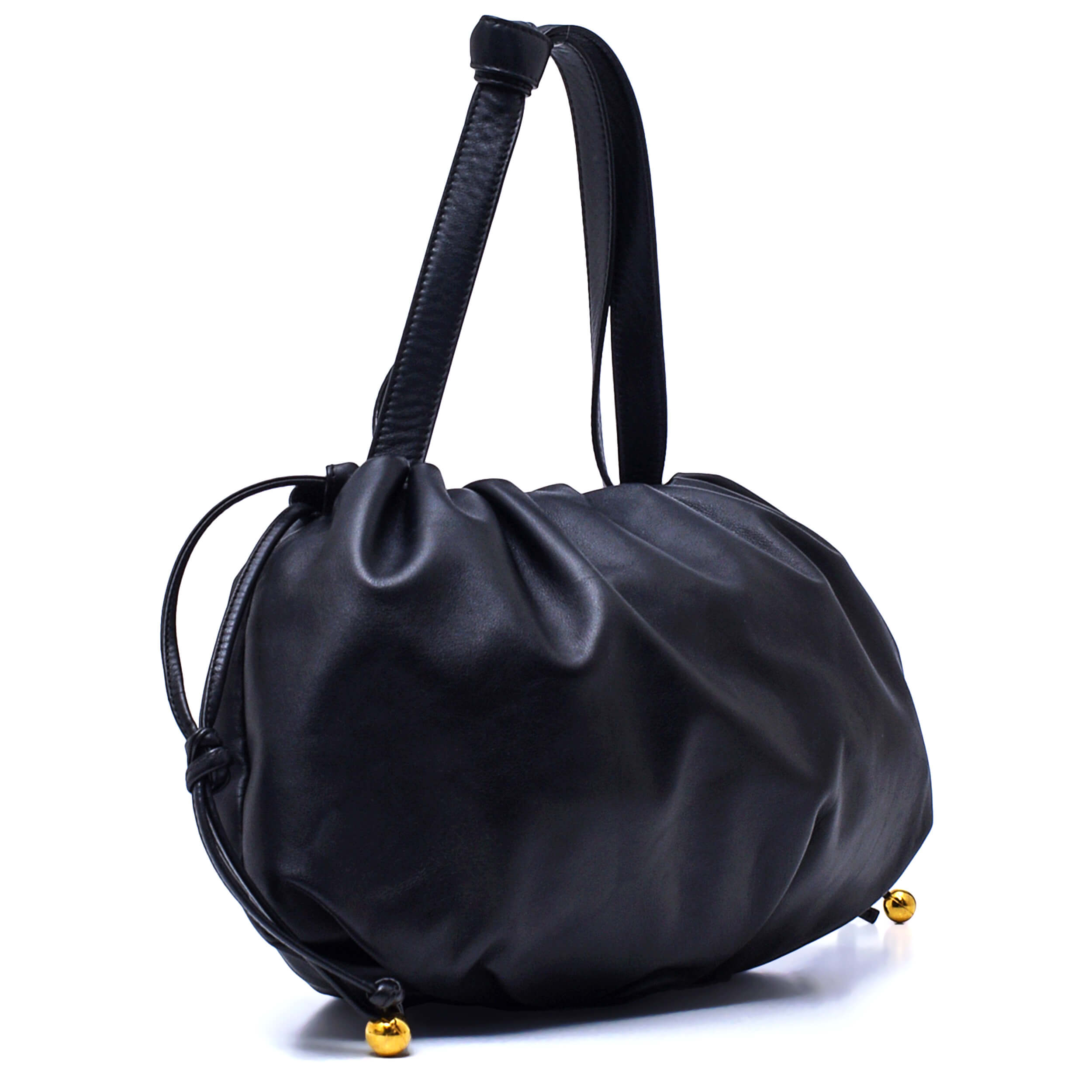 Bottega Veneta - Black Leather Medium The Bulb Bag